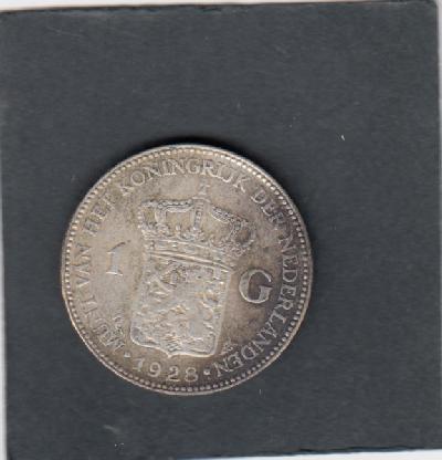 Beschrijving: 1 Gulden WILHELMINA 